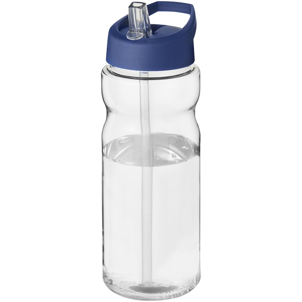 H2O Active® Base Tritan™ 650 ml Sportflasche mit Ausgussdeckel - transparent klar, blau