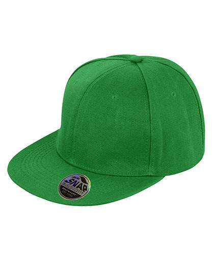 Result Headwear - Bronx Original Flat Peak Snapback Cap - Emerald Green