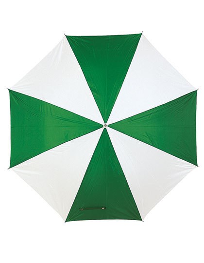 L-merch - Automatik Stockschirm mit Kunststoffgriff - Green, White