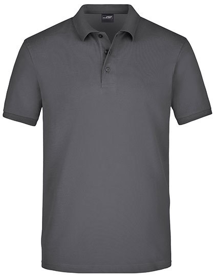 Daiber - Men´s Elastic Polo Piqué - Graphite (Solid)