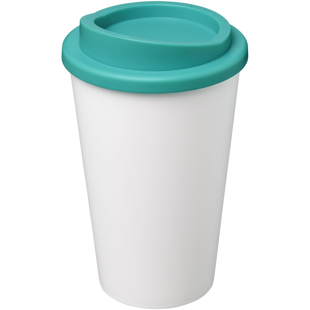 Americano® 350 ml Isolierbecher - weiss, aquablau