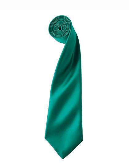 Premier Workwear - Colours Collection Satin Tie - Emerald (ca. Pantone 341C)