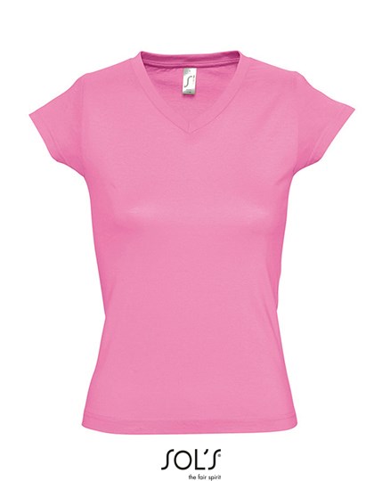 SOL´S - Women´s V-Neck-T-Shirt Moon - Orchid Pink