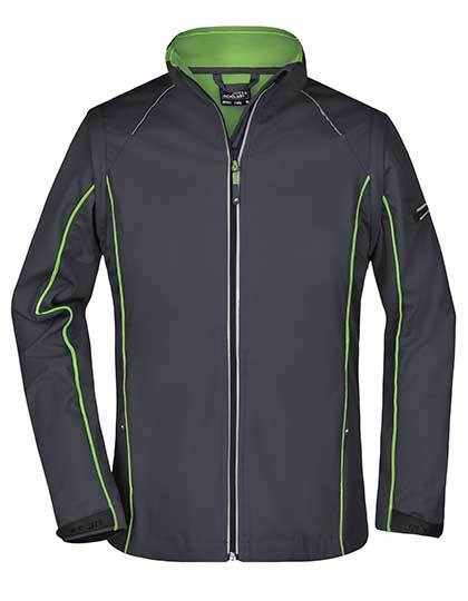 Daiber - Ladies´ Zip-Off Softshell Jacket - Iron Grey, Green