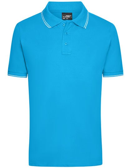 Daiber - Men´s Polo - Turquoise, White