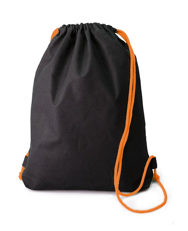Baumwollrucksack Whoopie - black/orange