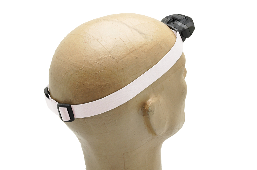 Elastisches Band 2,5cm für Stirnlampe 3W 'Sirius', weiß