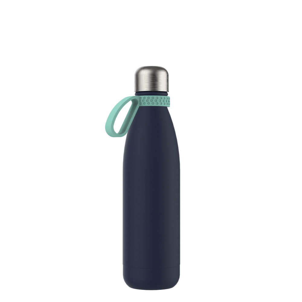 Thermotrinkflasche RETUMBLER-NIZZA - hellblau, marineblau, silber