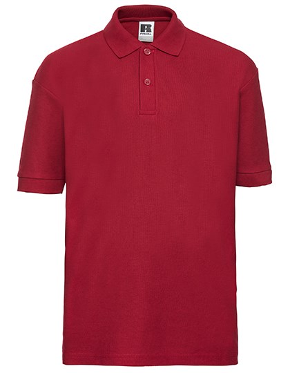 Russell Athletic - Kids Classic Polycotton Polo - Bright Red