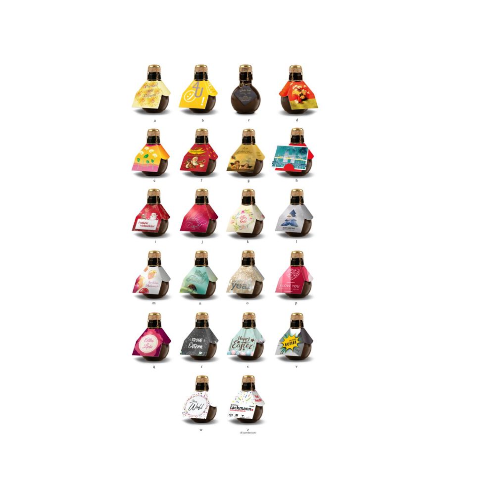 Kleinste Sektflasche der Welt! Fröhliche Weihnachten - Inklusive Geschenkkarton in Rot, 125 ml