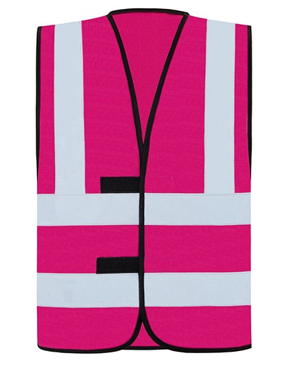 Korntex - Hi-Vis Safety Vest With 4 Reflective Stripes Hannover - magenta