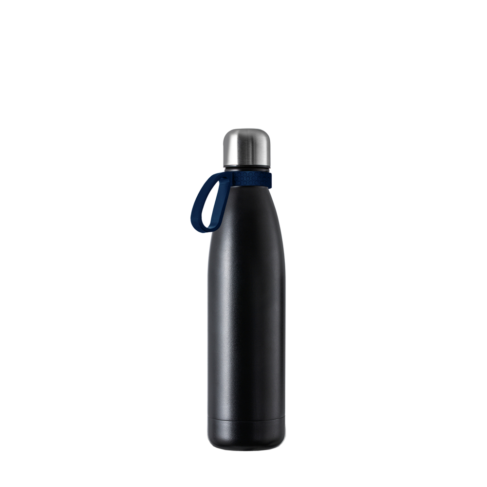 Thermotrinkflasche RETUMBLER-NIZZA - schwarz, silber, dunkelblau