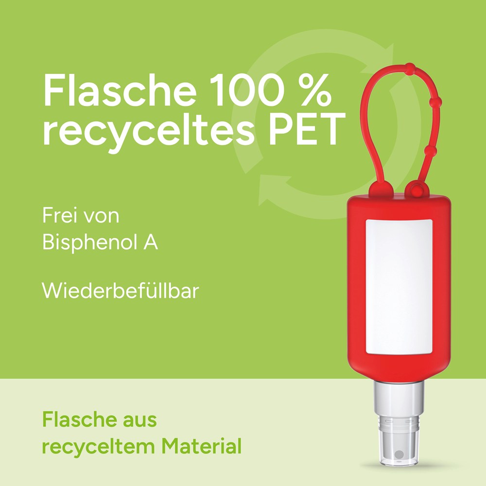 Kfz Cockpit-Reiniger, 50 ml Bumper rot, Body Label (R-PET)