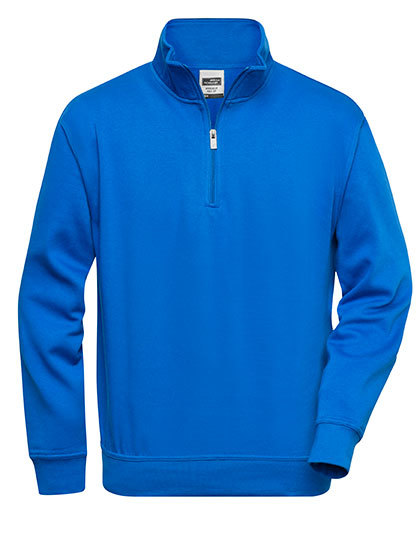 Daiber - Workwear Half Zip Sweat - Royal