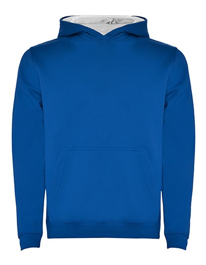 Roly - Kids´ Urban Hooded Sweatshirt - Royal Blue 05, White 01