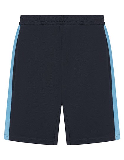 Finden+Hales - Adults Knitted Shorts With Zip Pockets - Navy, Sky