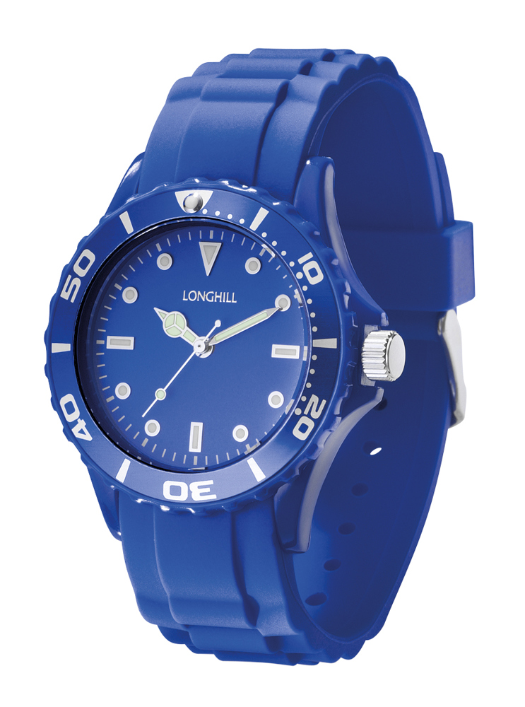 Kunststoffuhr LOGI LADY - blau