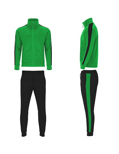 Roly Sport - Kids´ Creta Tracksuit - Fern Green 226, Black 02