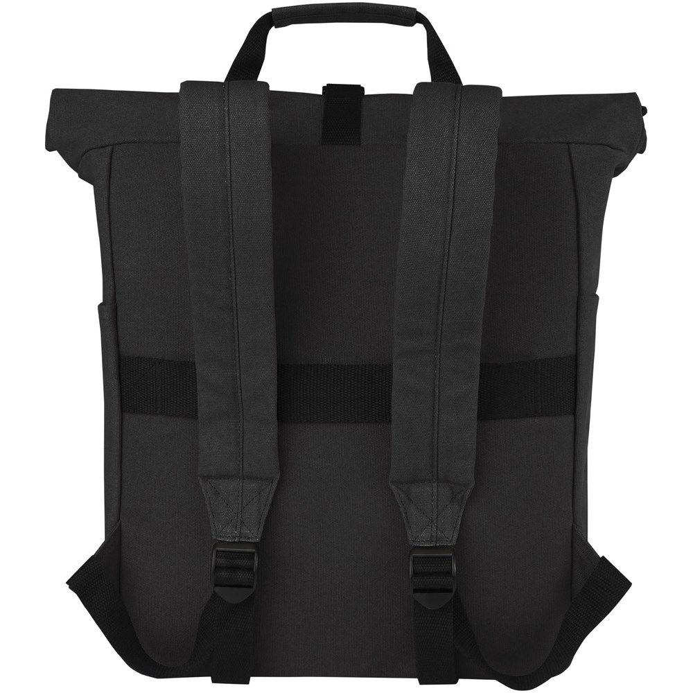 Joey 15" GRS Rolltop Laptoprucksack aus recyceltem Canvas 15 L