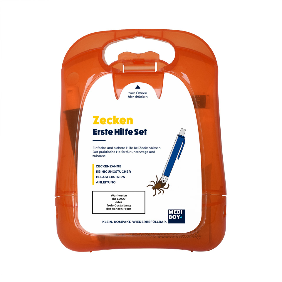 Mediboy Zecken Erste Hilfe Set - orange
