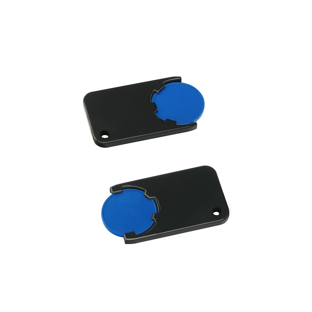 Chiphalter mit 1€-Chip "Beta" - Blau/schwarz