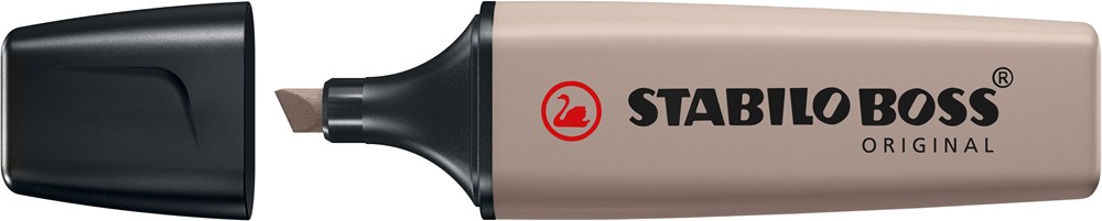 STABILO BOSS ORIGINAL NatureCOLORS Leuchtmarkierer, burgunderrot - warmgrau