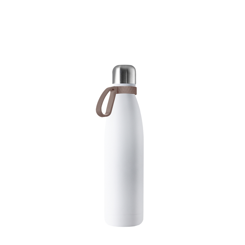 Thermotrinkflasche RETUMBLER-NIZZA - silber, weiß, braun