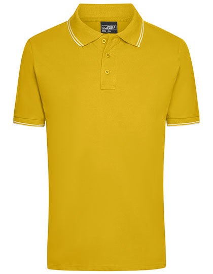 Daiber - Men´s Polo - Sun Yellow, White