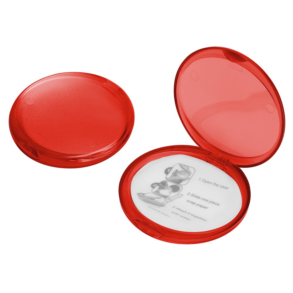 Seifendose - gefrostet rot