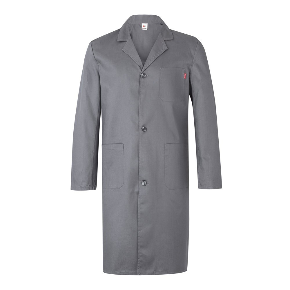 VL DANU. Kittel aus Twill (175 g/m²), aus Baumwolle (35 %) und Polyester (65 %) - grau