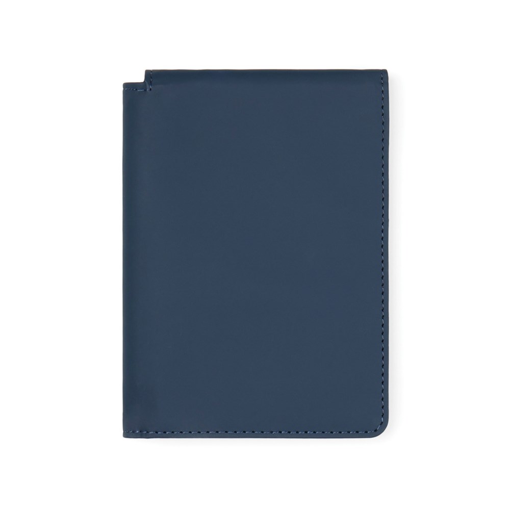VINGA Baltimore RCS recycelte Polyester-RFID-Reisepasshülle - navy blau (± PMS 19-4110 TPG)