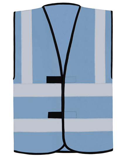 Korntex - Hi-Vis Safety Vest With 4 Reflective Stripes Hannover - Sky Blue