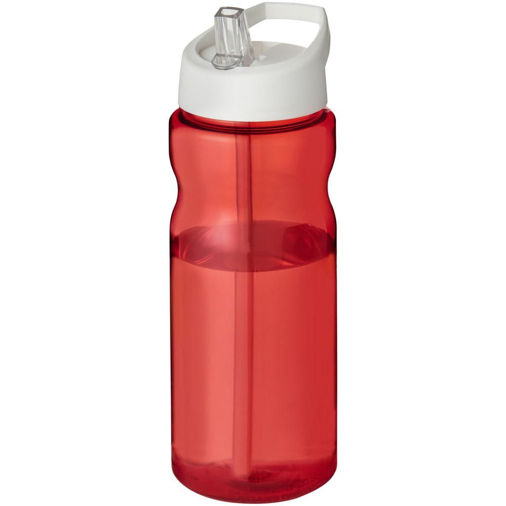 H2O Active® Base Tritan™ 650 ml Sportflasche mit Ausgussdeckel - rot, weiss