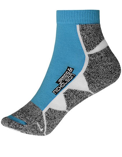Daiber - Sport Sneaker Socks - Bright Blue, White