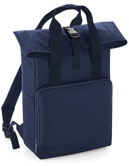 BagBase - Twin Handle Roll-Top Backpack - Navy Dusk