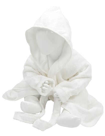 ARTG - Babiezz® Bathrobe With Hood - White, White