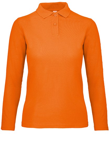 B&C BE INSPIRED - Women´s Long Sleeve Polo ID.001 - Orange