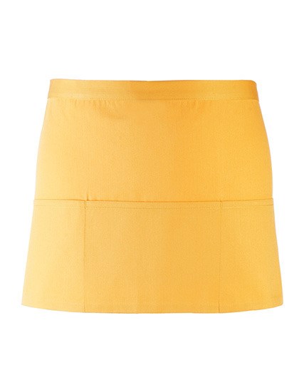 Premier Workwear - Colours Collection 3-Pocket Apron - Sunflower (ca. Pantone 136c)