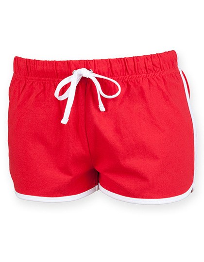 SF Women - Women´s Retro Shorts - Red, White