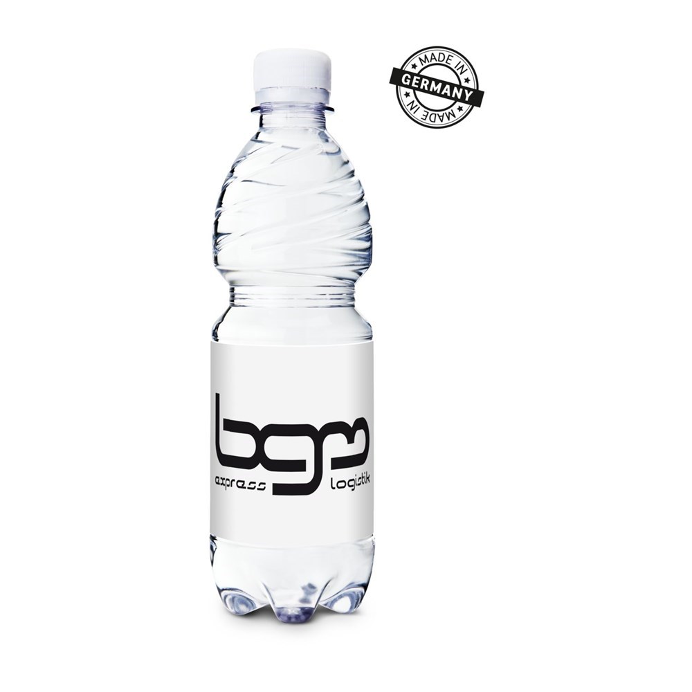 500 ml PromoWater - Mineralwasser, still, Hergestellt in Deutschland - Eco Papier-Etikett