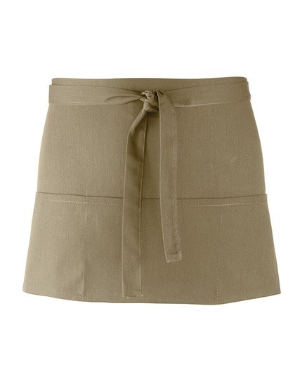 Premier Workwear - Colours Collection 3-Pocket Apron - Olive (ca. Pantone 378C)