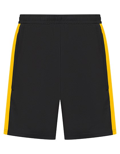 Finden+Hales - Adults Knitted Shorts With Zip Pockets - Black, Gold