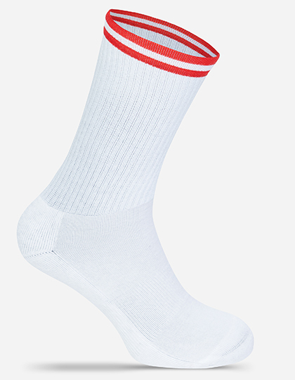 MR. SOCKS - Tennis Socks Premium - White, Red