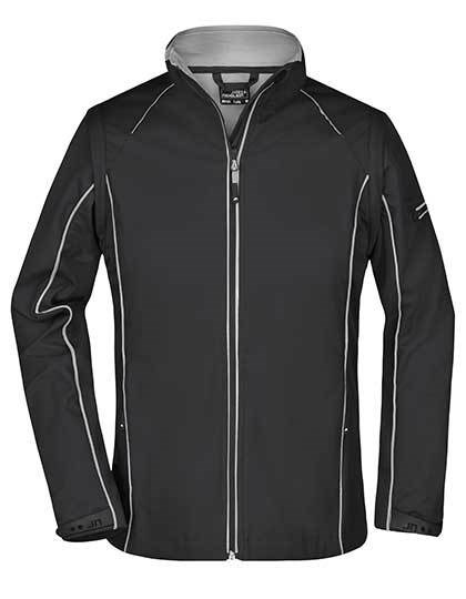 Daiber - Ladies´ Zip-Off Softshell Jacket - Black, Silver (Solid)