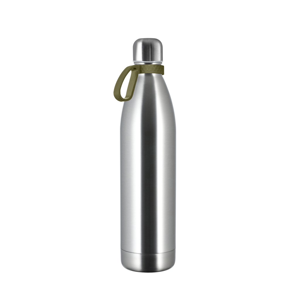 Thermotrinkflasche RETUMBLER-NIZZA XL - silber, olivgrün