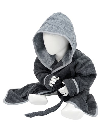 ARTG - Babiezz® Bathrobe With Hood - Graphite, Anthracite Grey