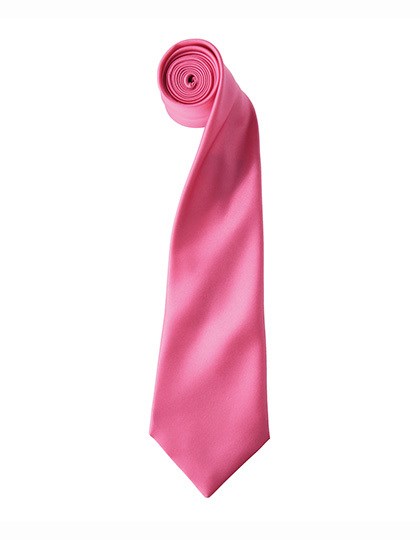 Premier Workwear - Colours Collection Satin Tie - Fuchsia (ca. Pantone 219C)