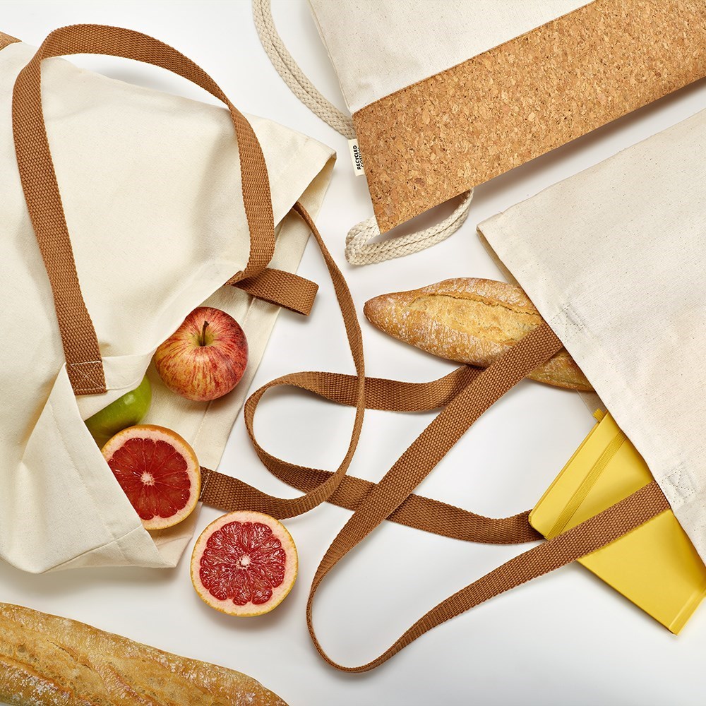 Vinson Einkaufstasche recy. Baumwolle 220 gsm  - Natur