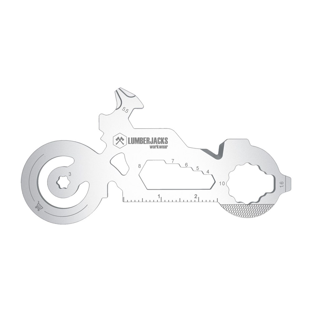 Geschenkartikel: ROMINOX® Key Tool Motorbike / Motorrad (21 Funktionen) im Motiv-Mäppchen Deutschland Fan Jubelverstärker