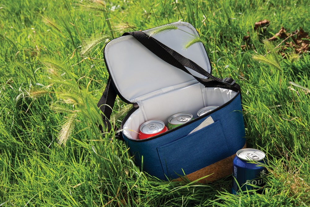 Two-Tone Kühltasche mit Korkdetails